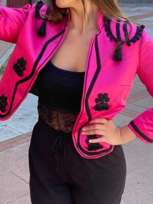 CHAQUETA TORERA FUCSIA TALLA M