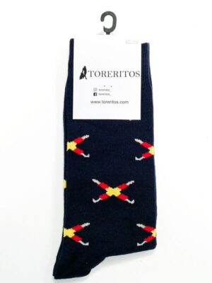 CALCETINES BANDERILLAS AZUL 35-40
